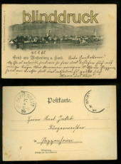 WEIENBURG am Sand sw-AK Panorama 1898 (d0014)