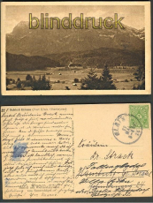 Schlo Elmau sw-AK Panorama 1923 (d3132)