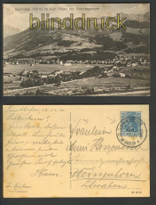 Sonthofen sw-AK Panorama Bahnpost 1920 (d3575)