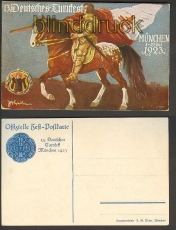 13. Deutsches Turnfest farb-AK Mnchen 1923 ungebraucht (d3684)