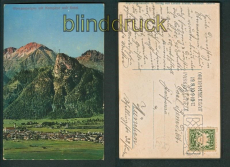 Oberammergau farb-AK mit Notspitze u. Kofel SSt. 1910 (d4859)