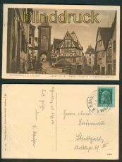 Rothenburg ob der Tauber sw-AK Plnlein Siebertsturm 1914 (d4773)