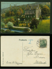 Barmen farb-AK Barmer Anlagen - Pilgerheim 1912 (d5908)