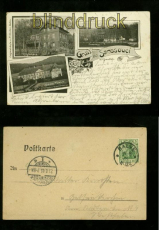 Gruss aus Sanssouci im Hnnethal sw-Litho-AK drei Ansichten 1905 (d6605)