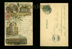 HAGEN farb-Prge-AK Gruss aus Deutscher Krug vier Ansichten 1903 (d6632)