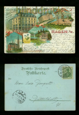 HAGEN farb-Litho-AK Gruss aus ...... fnf Ansichten 1903 (d6634)