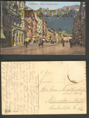 Innsbruck farb-AK Maria Theresienstrasse 1913 (a0617)