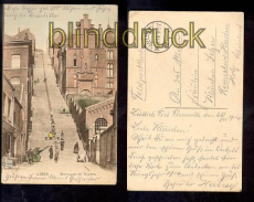 Belgien farb-AK Liege Montagne de Bueren 1914 (a0134)