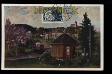 Linz an der Donau farb-AK P�stlingbergbahn 1927 (a1031)