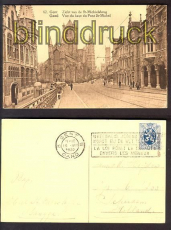 Belgien sw-AK Gent/Gand Zicht van de St-Michiel (a0042)