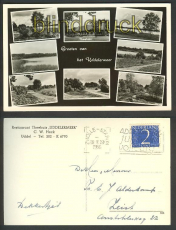 Niederlande sw-AK Uddel Theehuis Uddelermeer1951(a0101)