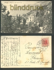 Meran sw-AK Partie in der Gilfanlage 1908 (a0769)