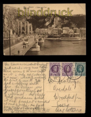 Dinant sw-AK LEglise et le Pont 1925 (a0905)