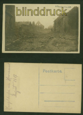 HAVRINCOURT sw-AK Hauptstrasse 1917 ungebraucht (a2010)