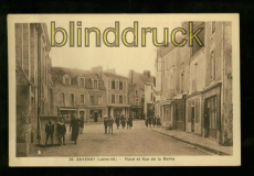 SAVENAY (Loire-Inf.) sw-AK Place et Rue de la Mairie ungebraucht (a2015)