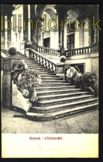 Italien sw-AK Genua/Genova L`Universita ungebr  (a0273)