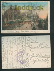Ruine Girbaden farb-AK Gruss aus den Vogesen 1916 (a0873)