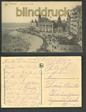 Oostende sw-AK De Dijk en de Kursaal Feldpost 1915 (a0743)