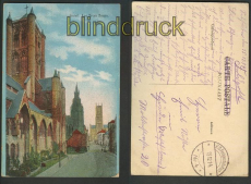 Gand Gent farb-AK Les Trois Tours Feldpost 1914 (a0657)