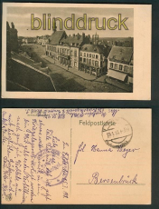 Peronne sw-AK Rathaus und Post 1918 (a0855)