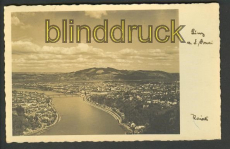 Linz an der Donau sw-Foto-AK Panorama (a0583)