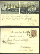 sterreich Mils sw-AK 2 Ansichten 1899 (a0494)