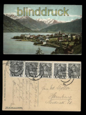 Zell am See farb-AK gegen die Tauern 1908 (a0992)