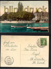 Schweiz farb-AK Zrich Bauschnzli 1910 (a0248)