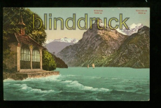 SEELISBERG farb-AK Tellskapellemit Gitschen und Urirotstock ungebraucht  (a2083)