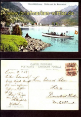 Vierwaldstttersee Flelen+Bristenstock farb-AK(ch0002)