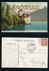 Chillon et la Dent du Midi farb-AK 1907 (a2143)
