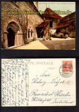 Chateau de Chillon Cour et escalier farb-AK (ch0057)