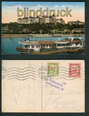 Budapest farb-AK Knigl. Burg Kirlyi vr Zensur 1921 (a0893)