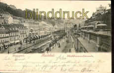 CZ Karlsbad sw-AK Mhlbrunnen-Colonnade 1900 (a0437)
