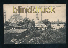 Trkei Constantinople sw-AK Mosque du Sultan Ahmed et lHippodrome ungebraucht ca 1918 (a2150)