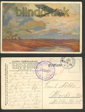 Militrtaube Erkundungsflug Masurischen Seen farb-AK (d3553)