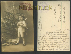 Ich bringe einen Weihnachtsgru sw-AK 1914 (d3562)