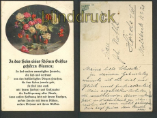 In das Heim eines schnen Geistes gehren Blumen farb-AK (d3493)
