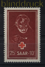 Saarland Mi # 292 postfrisch Rotes Kreuz 1950 (33332)