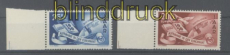 Saarland Mi # 297/98 postfrisch Europarat (42628)