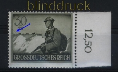 Deutsches Reich Mi # 885 I Plattenfehler Drahtseilbahn postfrisch (27882)