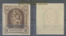 Saargebiet Mi # 103 I postfrisch geprft Hoffmann BPP (43533)