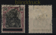 Saargebiet Mi #  13 y I gestempelt geprft Burger BPP (33294)