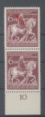 dt. Reich Mi # 907 VI postfrisch im senkrechten Paar Plattenfehler (44839)