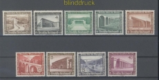 dt. Reich Mi # 634/42 WHW 1936 postfrisch (45127)