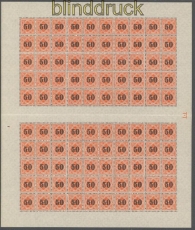 Wrttemberg Dienst Mi # 188 kompletter postrischer Bogen mit Zwischenstegen (45290)
