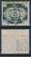 dt. Reich Dienst Mi #  51 gestempelt geprft Weinbuch BPP (44598)