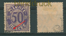 dt. Reich Dienst Mi # 21 I gestempelt gepr. Infla (26879)