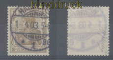 dt. Reich Mi #  69 I gestemeplt Plattenfehler geprft Jschke-L. BPP  (35947)