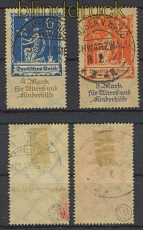 dt. Reich Mi # 233/34 gestempelt geprft Infla Berlin (24095)